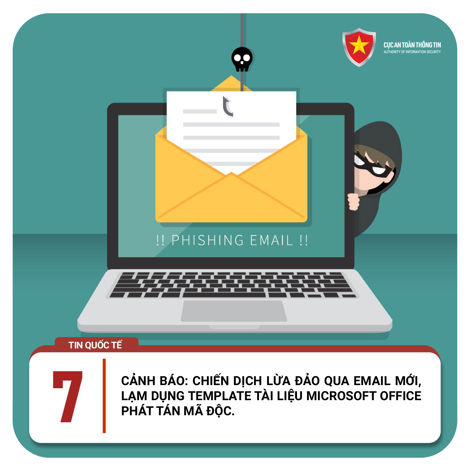 CẢNH BÁO: CHIẾN DỊCH LỪA ĐẢO QUA EMAIL MỚI, LẠM DỤNG TEMPLATE TÀI LIỆU MICROSOFT OFFICE PHÁT TÁN MÃ ĐỘC
